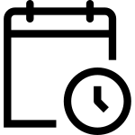 Calendar Clock SVG Icon